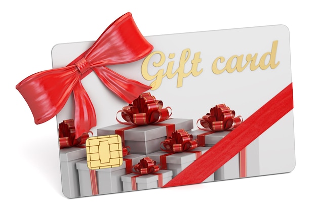 Rendering 3D de la carte cadeau