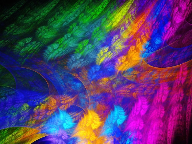Rendering 3D du fond fractal abstrait