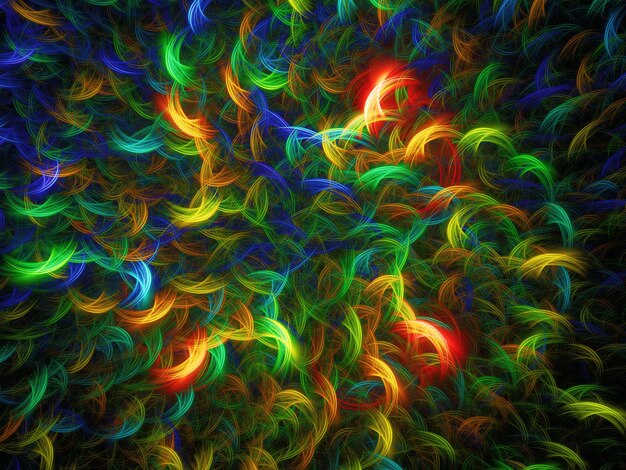 Rendering 3D du fond fractal abstrait