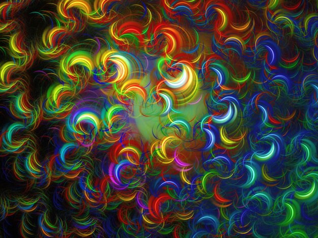 Rendering 3D du fond fractal abstrait