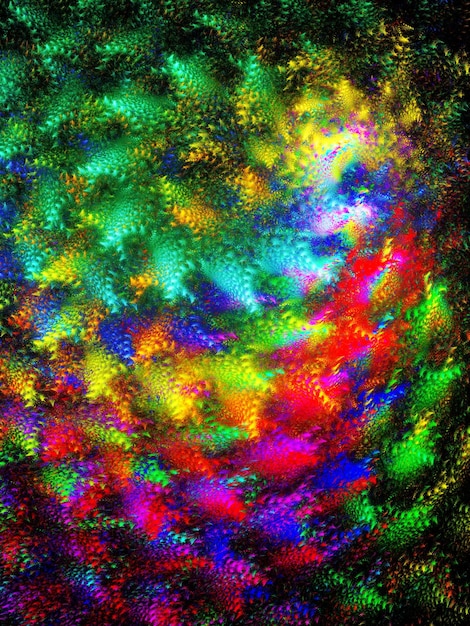 Rendering 3D du fond fractal abstrait