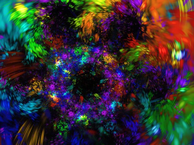 Rendering 3D du fond fractal abstrait
