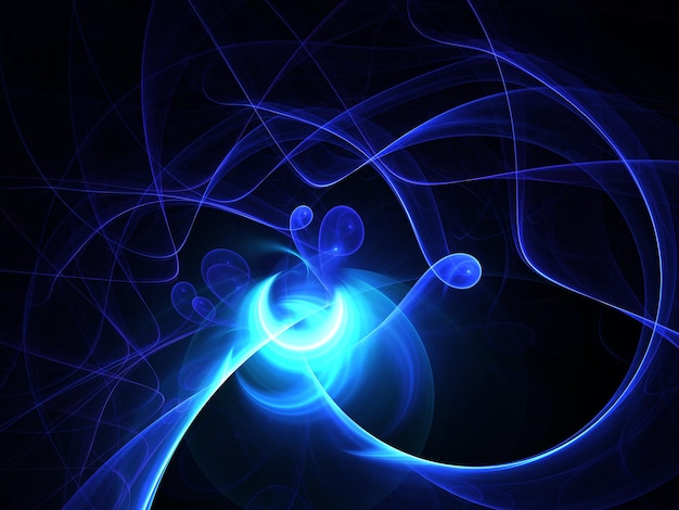 Rendering 3D du fond fractal abstrait