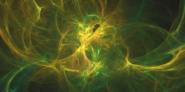 Rendering 3D d'un fond fractal abstrait et multicolore