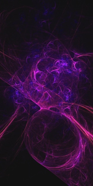 Rendering 3D d'un fond fractal abstrait et multicolore