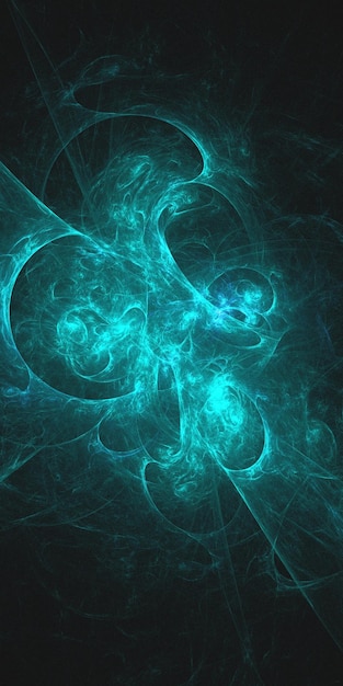 Rendering 3D d'un fond fractal abstrait et multicolore