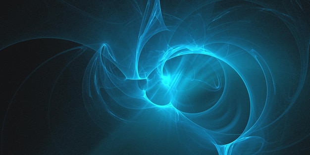Rendering 3D d'un fond fractal abstrait et multicolore