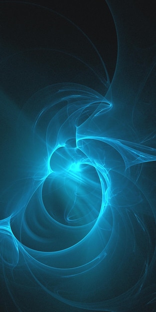 Rendering 3D d'un fond fractal abstrait et multicolore