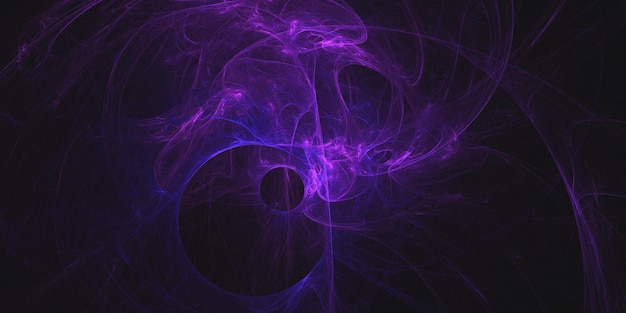 Rendering 3D d'un fond fractal abstrait et multicolore