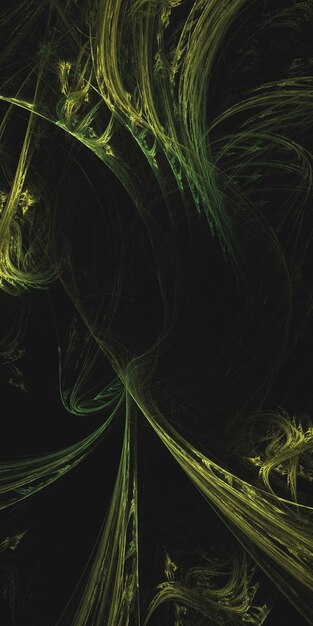 Rendering 3D d'un fond fractal abstrait et multicolore