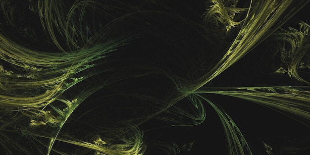 Rendering 3D d'un fond fractal abstrait et multicolore