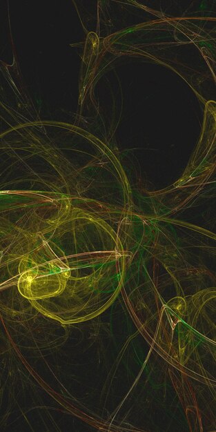 Rendering 3D d'un fond fractal abstrait et multicolore