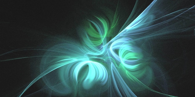 Rendering 3D d'un fond fractal abstrait et multicolore