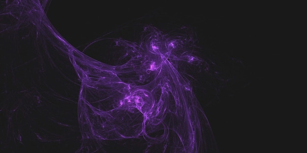 Rendering 3D d'un fond fractal abstrait et multicolore