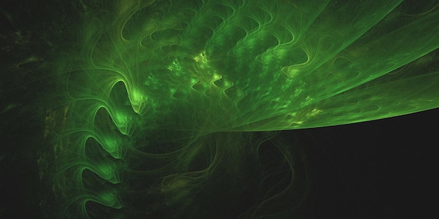 Rendering 3D d'un fond fractal abstrait et multicolore