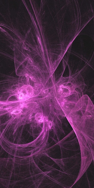 Rendering 3D d'un fond fractal abstrait et multicolore
