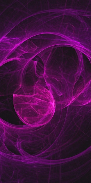 Rendering 3D d'un fond fractal abstrait et multicolore