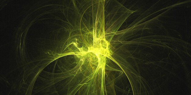 Rendering 3D d'un fond fractal abstrait et multicolore