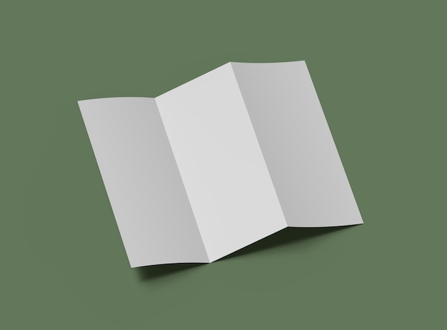 Rendering 3D d'une lettre Z en blanc pour présenter votre conception