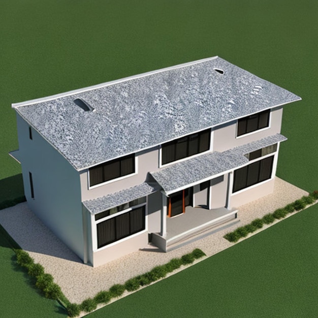 Rendering 3D d'un modèle de maison