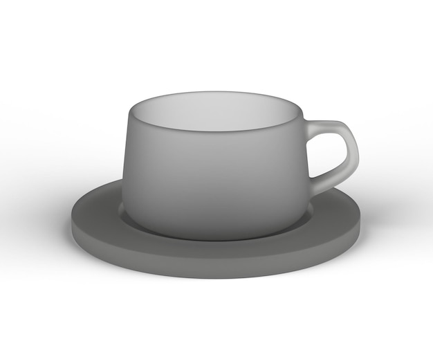 Photo rendering de tasse de cire en 3d