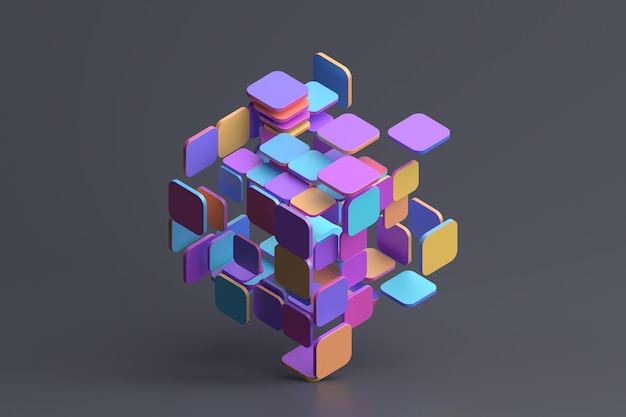 Rendeur 3D abstrait
