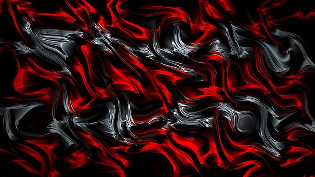 Rendu 3d Abstrait motif de lumière rouge et noire avec le dégradé Fond noir foncé moderne
