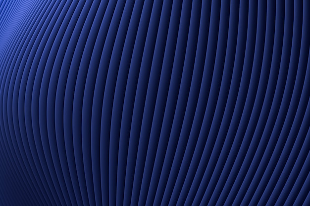 Rendu 3D, Abstrait mur vague architecture bleu luxe fond, Bleu luxe fond pour présentation, portfolio, site web