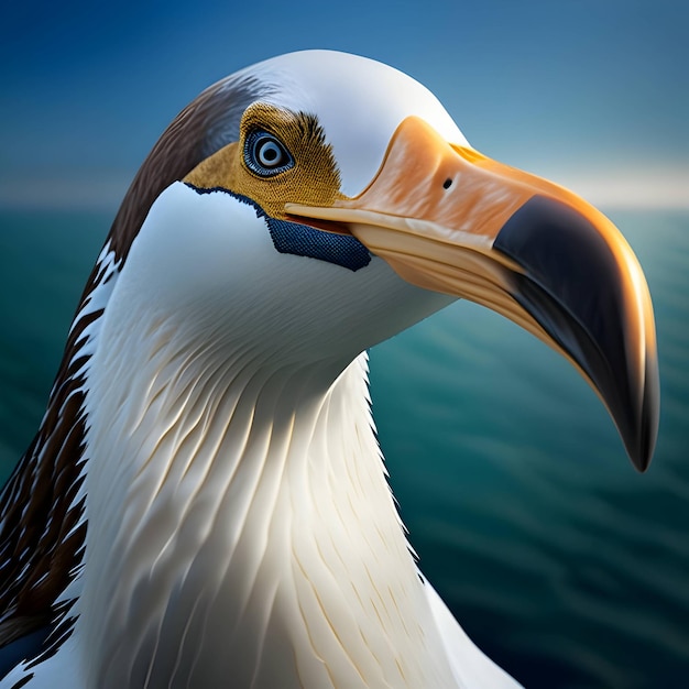 Rendu 3d Albatros Animal AI Génératif