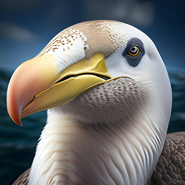 Rendu 3d Albatros Animal AI Génératif