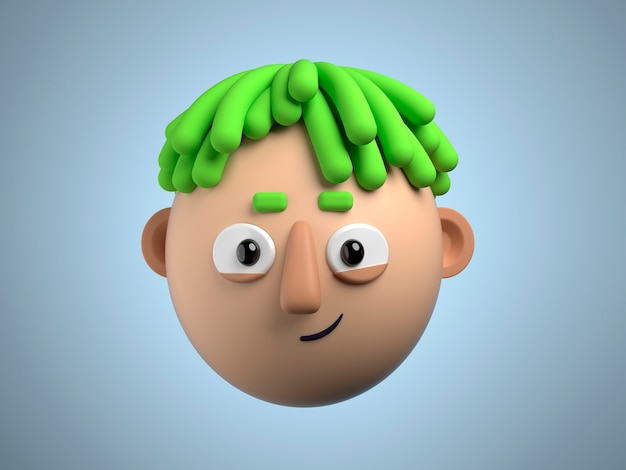 rendu 3d de l'avatar d'appel zoom