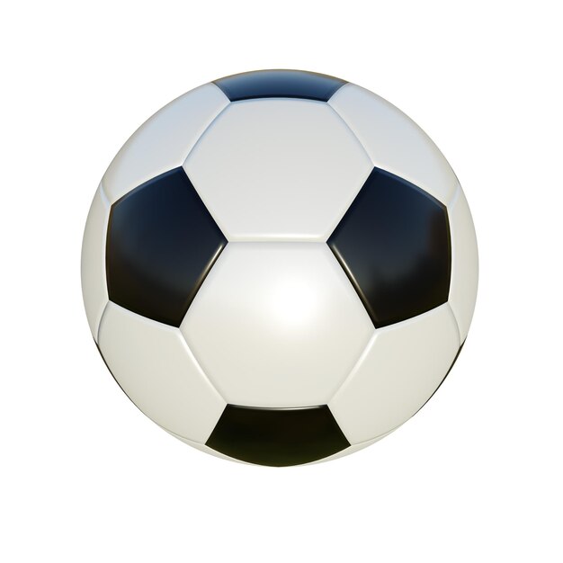 Rendu 3D de ballon de football professionnel