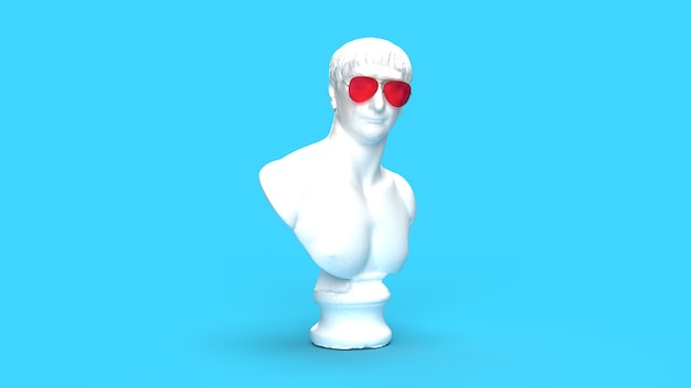 rendu 3d buste blanc monument hommes roms