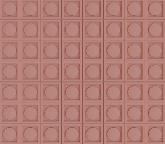 Rendu 3D Carreaux de décoration de motif de mur sans soudure de haute qualité