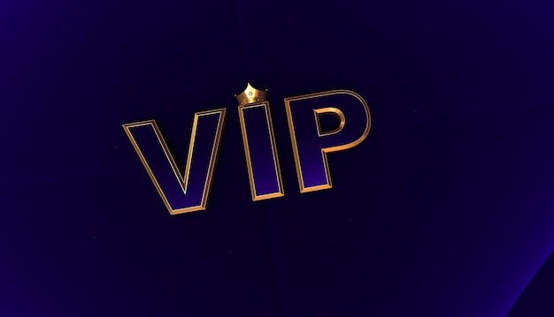 Photo rendu 3d de la couronne golden vip, couronne royale gold gold sur coussin bleu, crown vip