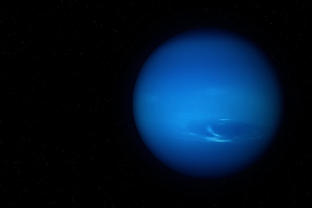 Rendu 3D du géant de glace Neptune la huitième planète du SunxA