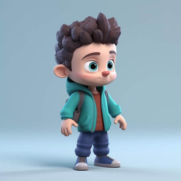 Rendu 3D du mignon Ethan