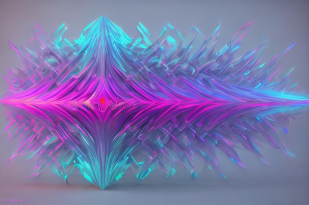 Rendu 3D de formes colorées futuristes Arrière-plan