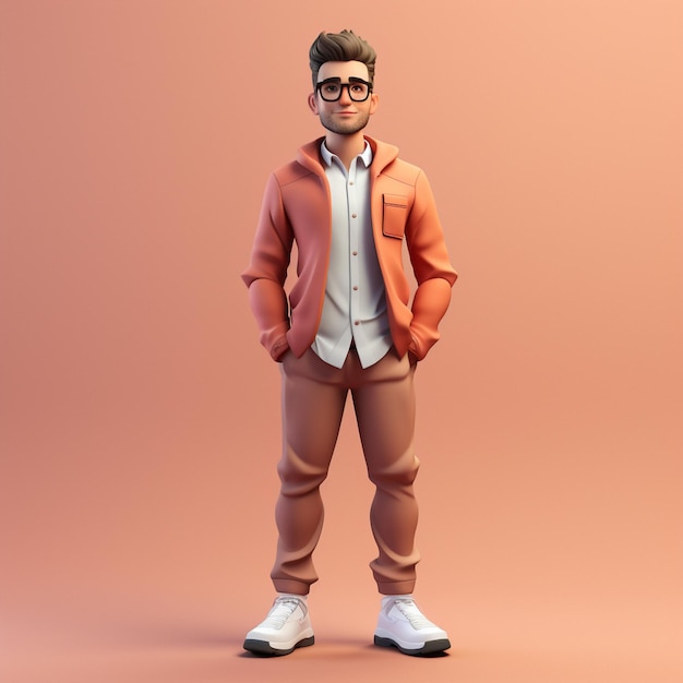 Rendu 3D d'idées de tenues pour homme