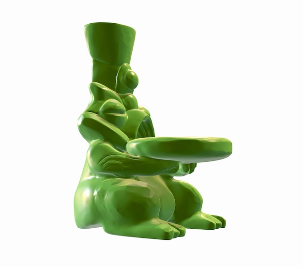 Rendu 3D illustration d'une grenouille drôle