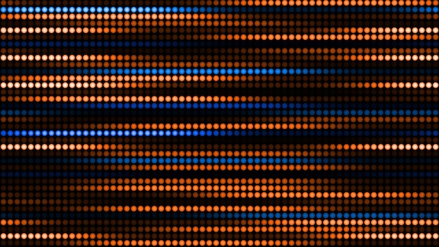 Rendu 3D incroyable fond néon lumineux de lumières rondes