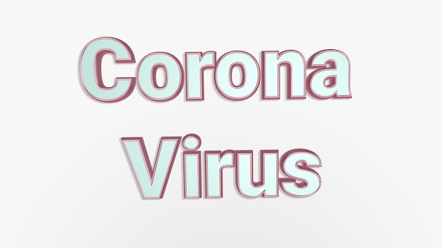 Rendu 3d Infographie sur les infections par le virus Corona