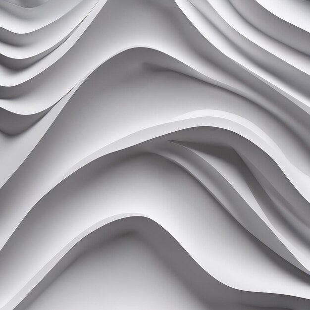 rendu 3D de lignes courbes blanches avec un fond de texture abstraite