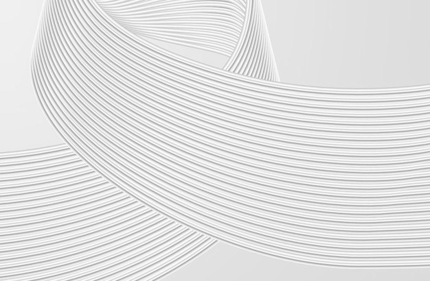 Rendu 3D lignes courbes blanches texture technique fond de texture