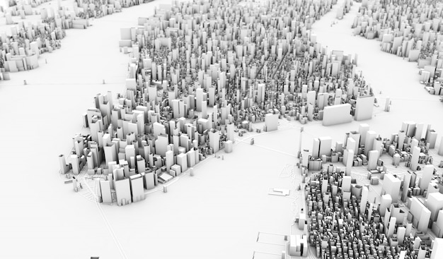 Rendu 3D de New York
