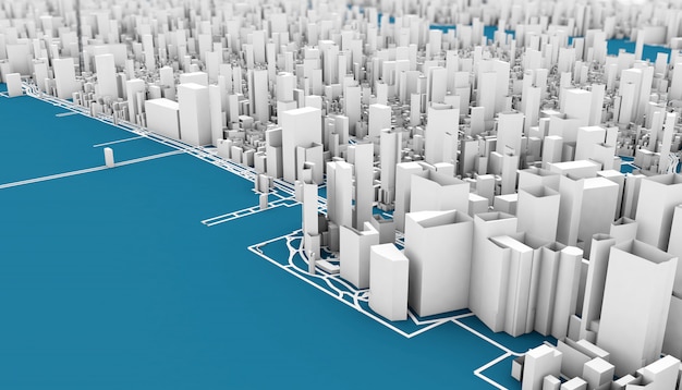 Rendu 3D de New York