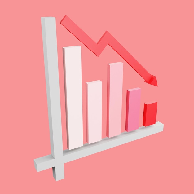 Rendu 3D perdre l'icône graphique sur fond rouge