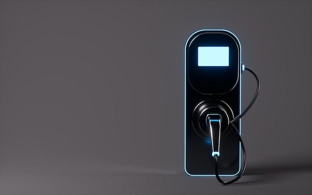 Rendu 3d de pile de charge de véhicule à énergie nouvelle