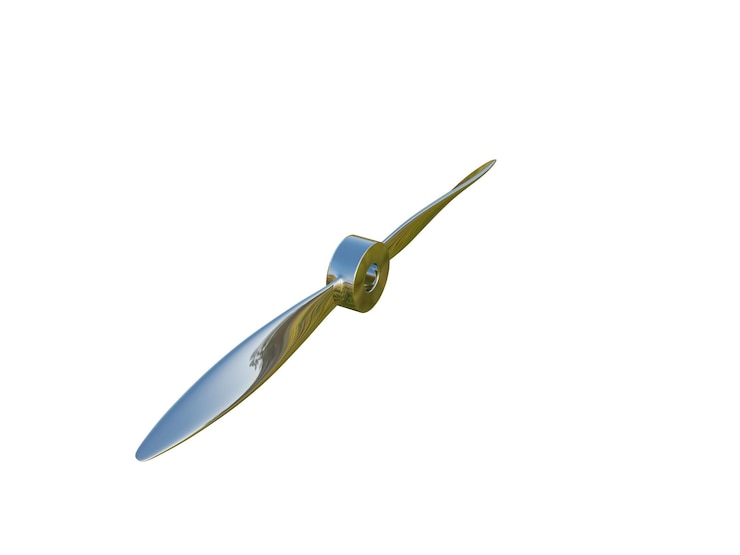 Photo rendu 3d réaliste de l'hélice moderne