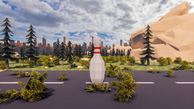 Rendu 3D et ressources graphiques low poly pour les objectifs de développement durable la biodiversité une économie et une écologie en croissance